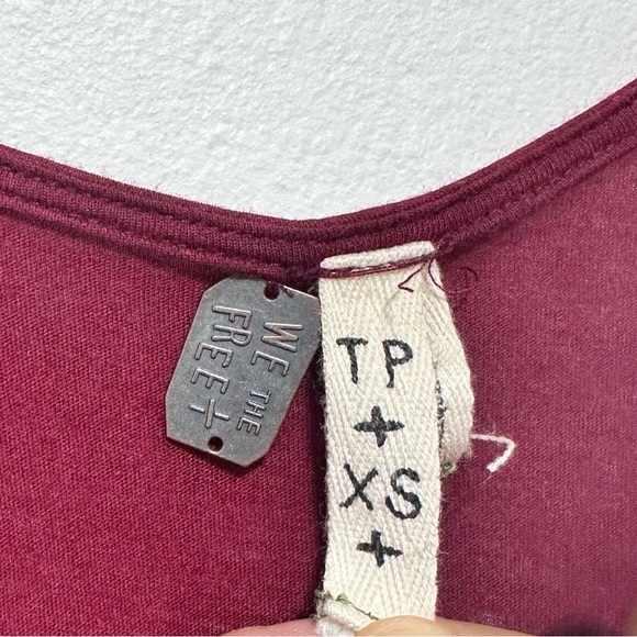 Aritzia We The Free Red Bohemian Tie Front Summer Dress Size XS - Picture 5 of 8